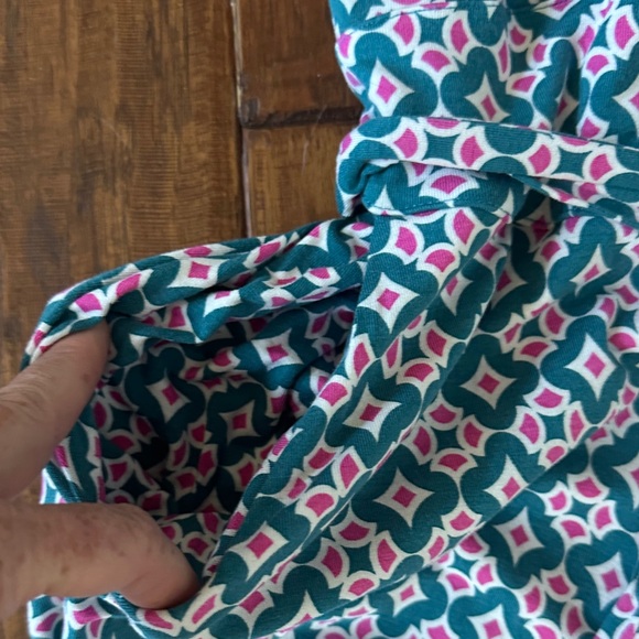 Boden Corinne Blue Geometric Jumpsuit - Picture 6 of 7